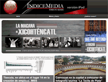 Tablet Screenshot of indicemedia.com.mx